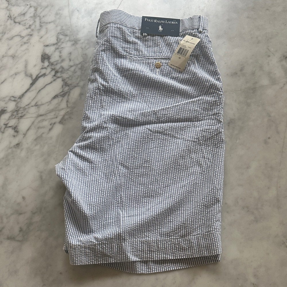 Polo Ralph Lauren, Seersucker Shorts. 40. NWT